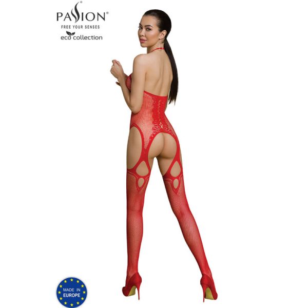 PASSION - ECO COLLECTION BODYSTOCKING ECO BS013 RED 2